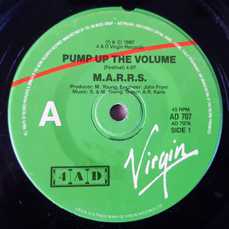 M|A|R|R|S : Pump Up The Volume (7")