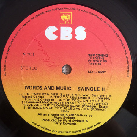Swingle II : Words And Music (LP, RE)