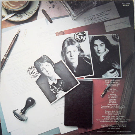 Wings (2) : Band On The Run (LP, Album)