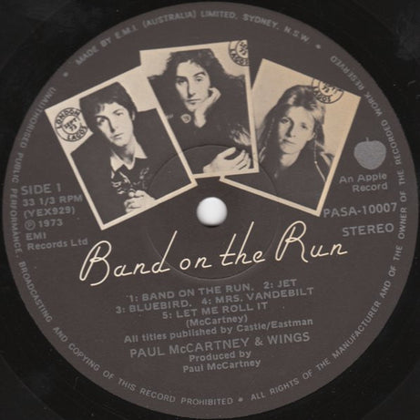 Wings (2) : Band On The Run (LP, Album)