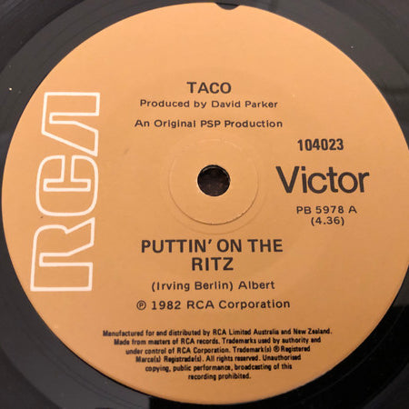 Taco : Puttin' On The Ritz (7", Single)