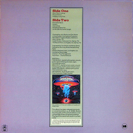 Boston : Boston (LP, Album, Ltd, Pic, RE)