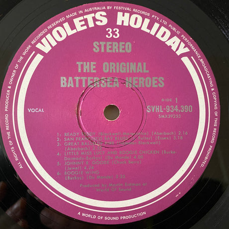 The Original Battersea Heroes : Rock 'n' Roll With The Original Battersea Heroes (LP, Album)