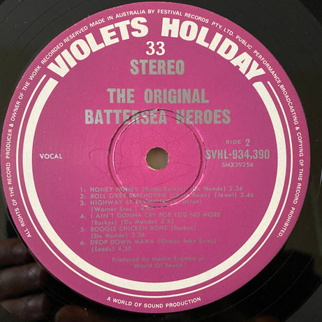 The Original Battersea Heroes : Rock 'n' Roll With The Original Battersea Heroes (LP, Album)