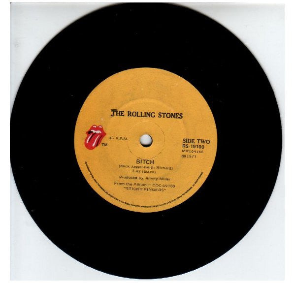 The Rolling Stones : Brown Sugar / Bitch (7", Single)