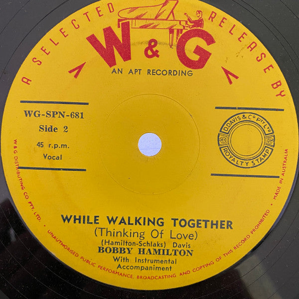 Bobby Hamilton (3) : While Walking Together / Crazy Eyes For You (7", Single)