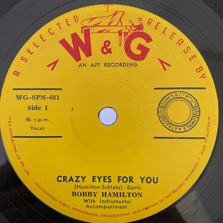 Bobby Hamilton (3) : While Walking Together / Crazy Eyes For You (7", Single)
