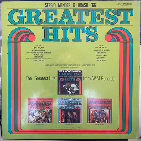 Sérgio Mendes & Brasil '66 : Greatest Hits (LP, Comp)