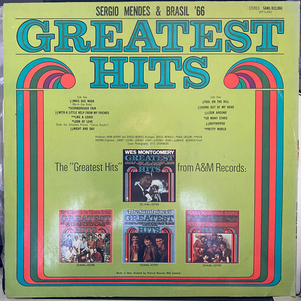 Sérgio Mendes & Brasil '66 : Greatest Hits (LP, Comp)