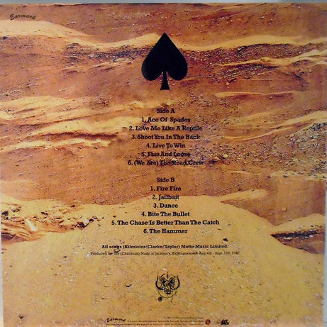 Motörhead : Ace Of Spades (LP, Album, RE, Gat)