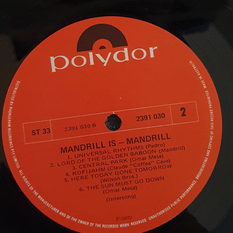 Mandrill : Mandrill Is (LP, Mono)