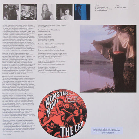 The Can* : Monster Movie (LP, Album, Ltd, RE, RM, Blu)