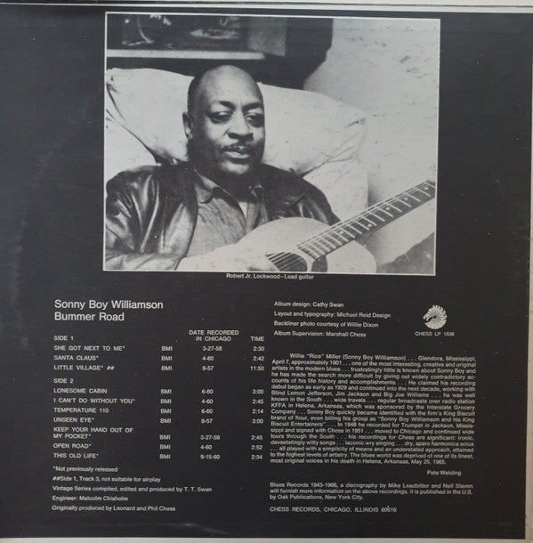 Sonny Boy Williamson (2) : Bummer Road (LP, Album, Mono, Ind)