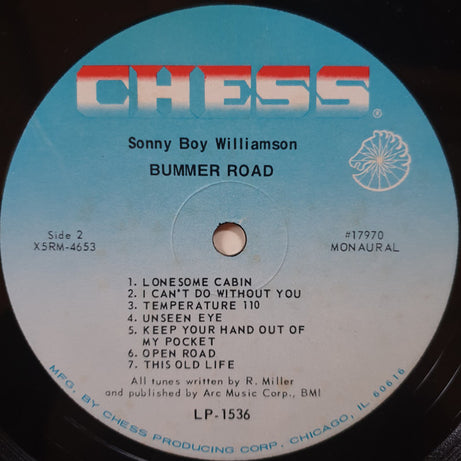 Sonny Boy Williamson (2) : Bummer Road (LP, Album, Mono, Ind)