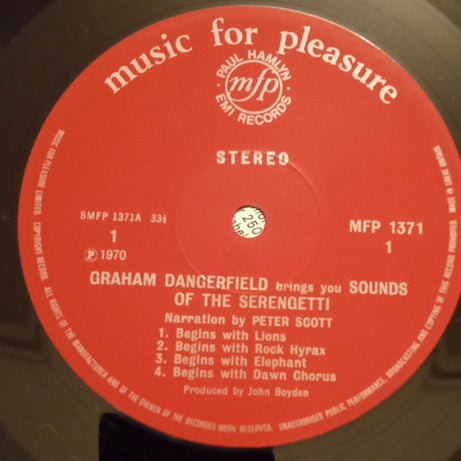 Grahame Dangerfield : Sounds Of The Serengeti (LP)