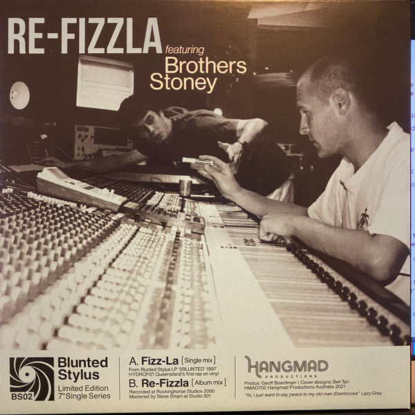 Blunted Stylus featuring Lazy Grey : Fizz-la (7", Single, Ltd, Col)