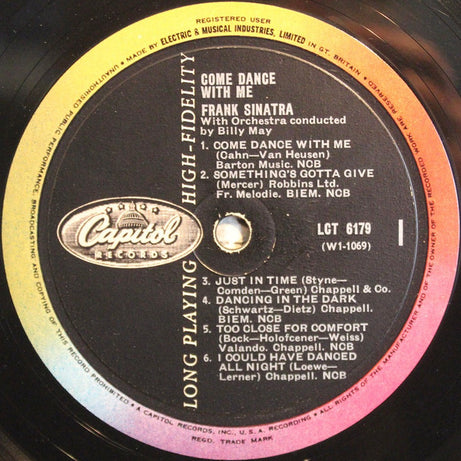 Frank Sinatra With Billy May And His Orchestra : Come Dance With Me! (LP, Album, Mono)