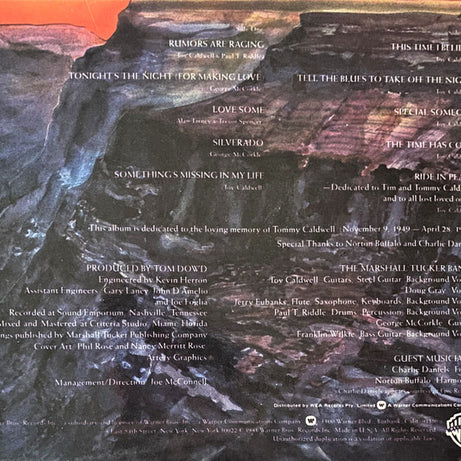 The Marshall Tucker Band : Dedicated (LP, Album)