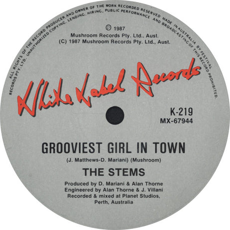 The Stems : At First Sight (7", Single, Ltd)