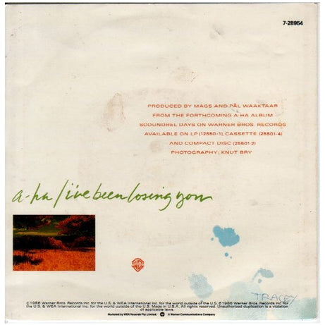 a-ha : I've Been Losing You (7")