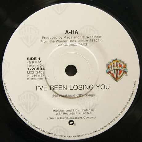 a-ha : I've Been Losing You (7")