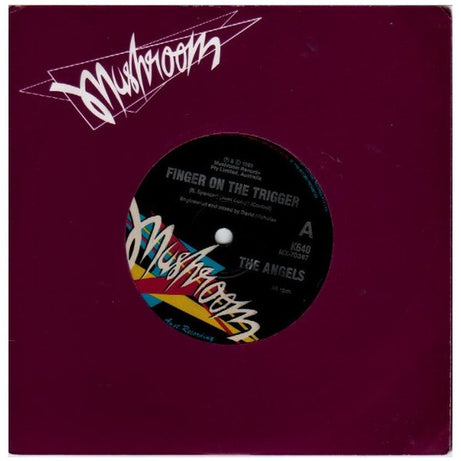 The Angels : Finger On The Trigger (7", Single, Ltd)