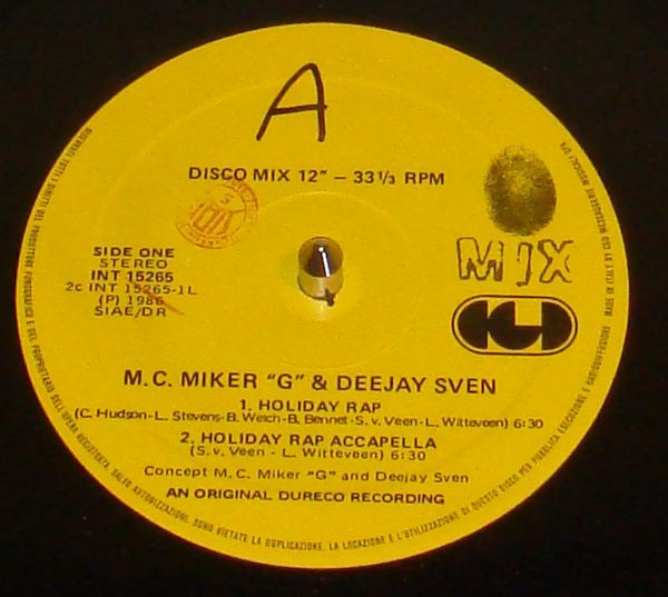 M.C. Miker"G" & Deejay Sven* : Holiday Rap (12")