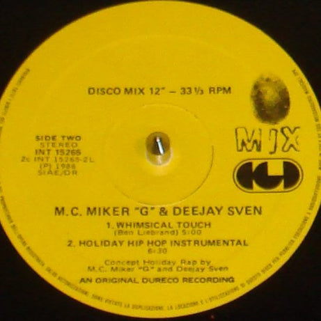 M.C. Miker"G" & Deejay Sven* : Holiday Rap (12")