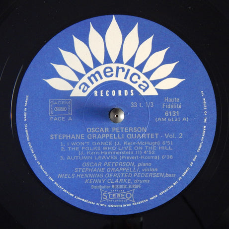 Oscar Peterson - Stephane Grappelli Quartet* : Oscar Peterson - Stephane Grappelli Quartet Vol. 2 (LP, Album, Gat)