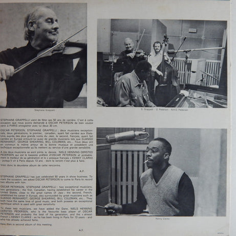 Oscar Peterson - Stephane Grappelli Quartet* : Oscar Peterson - Stephane Grappelli Quartet Vol. 2 (LP, Album, Gat)