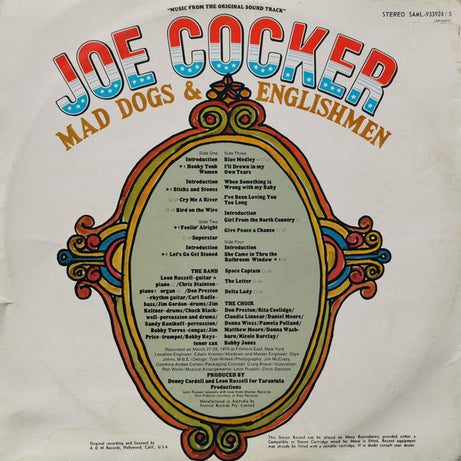 Joe Cocker : Mad Dogs & Englishmen (2xLP, Album, Gat)