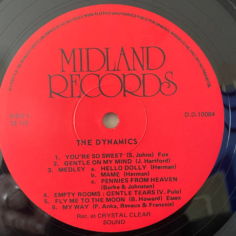 The Dynamics (50) : Sincerely Yours (LP, Album)