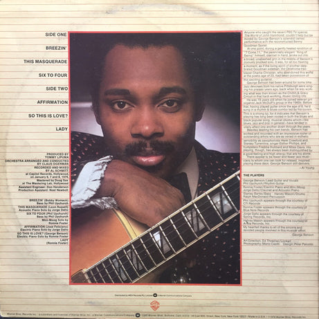 George Benson : Breezin' (LP, Album)