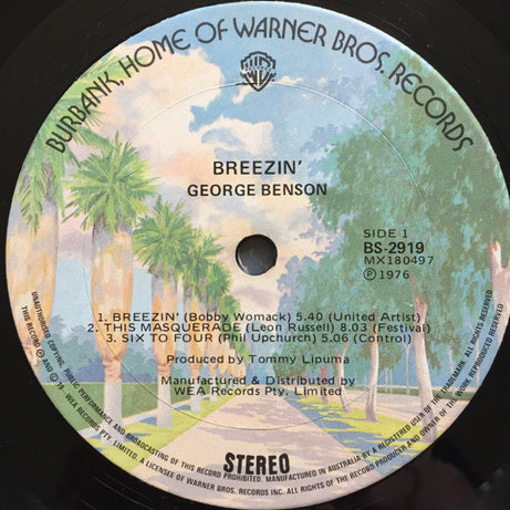 George Benson : Breezin' (LP, Album)