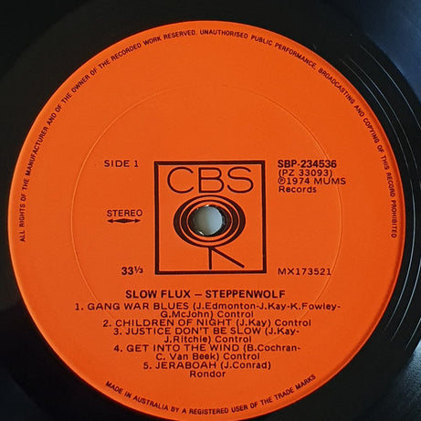 Steppenwolf : Slow Flux (LP, Album)