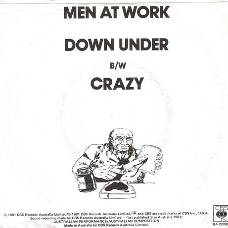 Men At Work : Down Under (7", Single)
