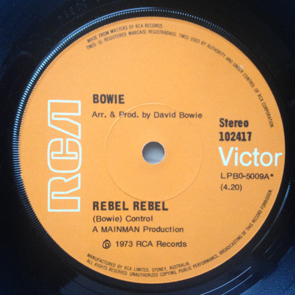 David Bowie : Rebel Rebel (7", Single)