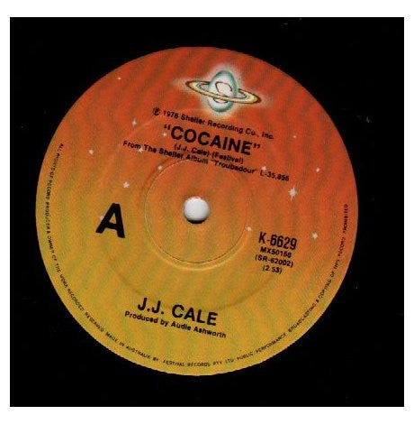 J.J. Cale : Cocaine (7", Single, RE)
