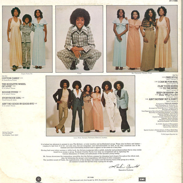 The Sylvers : Showcase (LP, Album)