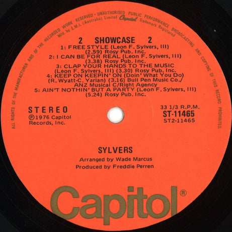 The Sylvers : Showcase (LP, Album)