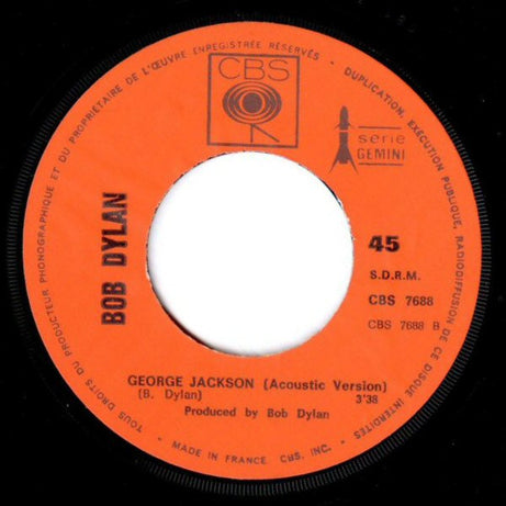 Bob Dylan : George Jackson (7", Single)