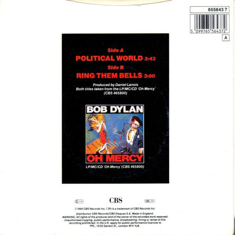 Bob Dylan : Political World (7", Single)