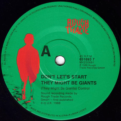 They Might Be Giants : Don't Let's Start (7", Single)