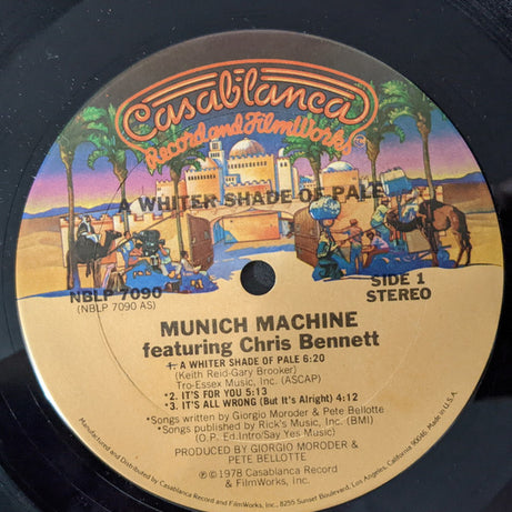 Munich Machine Featuring Chris Bennett : A Whiter Shade Of Pale (LP, Album)