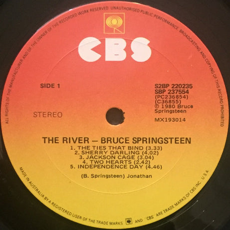 Bruce Springsteen : The River (2xLP, Album)
