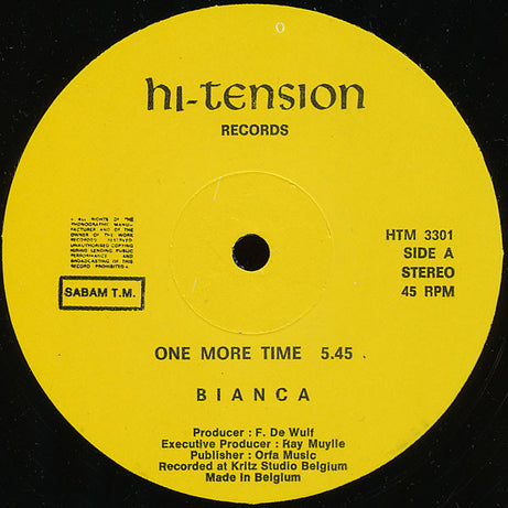 Bianca : One More Time (12")