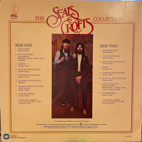 Seals & Crofts : K-Tel Presents The Seals & Crofts Collection (LP, Comp, Gol)