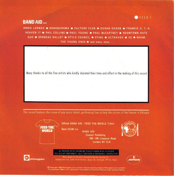Band Aid : Do They Know It's Christmas? (7", Single)