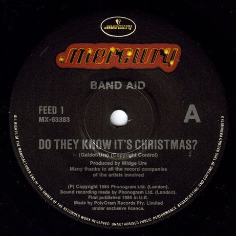 Band Aid : Do They Know It's Christmas? (7", Single)