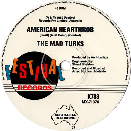 The Mad Turks From Istanbul : Tempers Fire (7", Single, Ltd)